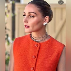 Zara textured orange vest